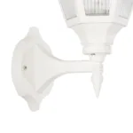 GloboStar® ENGLAND 202-0012 Vintage Επιτοίχιο Φωτιστικό Φαναράκι Μονόφωτο 1 x E27 IP44 Λευκό Πλαστικό - Μ20 x Π20 x Υ30cm - Image 6