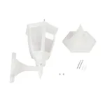 GloboStar® ENGLAND 202-0012 Vintage Επιτοίχιο Φωτιστικό Φαναράκι Μονόφωτο 1 x E27 IP44 Λευκό Πλαστικό - Μ20 x Π20 x Υ30cm - Image 7