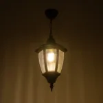 GloboStar® ENGLAND 202-0013 Vintage Κρεμαστό Φωτιστικό Φαναράκι Μονόφωτο 1 x E27 IP44 Μαύρο Πλαστικό - Μ20 x Π20 x Υ55cm - Image 2