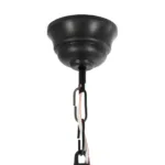 GloboStar® ENGLAND 202-0013 Vintage Κρεμαστό Φωτιστικό Φαναράκι Μονόφωτο 1 x E27 IP44 Μαύρο Πλαστικό - Μ20 x Π20 x Υ55cm - Image 7