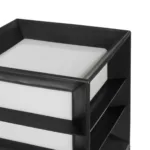 GloboStar® ENGLAND 202-0018 Μοντέρνο Επιδαπέδιο Φωτιστικό Μονόφωτο 1 x E27 IP44 - Μαύρο Πλαστικό Μ22 x Π22 x Υ27cm - Image 6