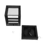 GloboStar® ENGLAND 202-0018 Μοντέρνο Επιδαπέδιο Φωτιστικό Μονόφωτο 1 x E27 IP44 - Μαύρο Πλαστικό Μ22 x Π22 x Υ27cm - Image 8