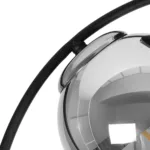 GloboStar® CITY 202-0040 Μοντέρνο Φωτιστικό Οροφής Μπάλα Δίφωτο 2 x E27 IP20 Μαύρο Μέταλλο με Διάφανο Γυαλί - Μ45 x Π15 x Υ55cm - Image 7