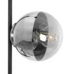 GloboStar® CITY 202-0042 Μοντέρνο Κρεμαστό Φωτιστικό Μπάλα Δίφωτο 2 x E27 IP20 Μαύρο Μέταλλο με Διάφανο Γυαλί - Μ40 x Π40 x Υ80cm - Image 7