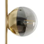 GloboStar® CITY 202-0044 Μοντέρνο Κρεμαστό Φωτιστικό Μπάλα Δίφωτο 2 x E27 IP20 Χρυσό Μέταλλο με Διάφανο Γυαλί - Μ40 x Π40 x Υ80cm - Image 7