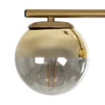 GloboStar® CITY 202-0045 Μοντέρνο Κρεμαστό Φωτιστικό Μπάλα Τρίφωτο 3 x E27 IP20 Χρυσό Μέταλλο με Διάφανο Γυαλί - Μ55 x Π15 x Υ43cm - Image 6