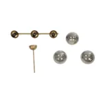 GloboStar® CITY 202-0045 Μοντέρνο Κρεμαστό Φωτιστικό Μπάλα Τρίφωτο 3 x E27 IP20 Χρυσό Μέταλλο με Διάφανο Γυαλί - Μ55 x Π15 x Υ43cm - Image 9