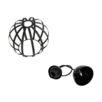 GloboStar® LUSE 202-0048 Μοντέρνο Κρεμαστό Φωτιστικό Πλέγμα Μονόφωτο 1 x E27 IP20 Μαύρο Μέταλλο- Μ24 x Π24 x Υ70cm - Image 10