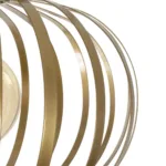 GloboStar® STAR 202-0050 Μοντέρνο Φωτιστικό Οροφής Πλέγμα Μονόφωτο 1 x E27 IP20 Χρυσό Μέταλλο - Μ40 x Π40 x Υ27cm - Image 7