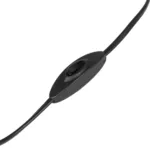 GloboStar® SHAPE 202-0057 Μοντέρνο Eπιτραπέζιο Φωτιστικό Μονόφωτο 1 x E27 IP20 Μαύρο Μέταλλο με Μαύρο Ύφασμα - Μ40 x Π40 x Υ27cm - Image 8