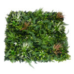 GloboStar® Artificial Garden JUNGLE FERN 20351 Τεχνητό Διακοσμητικό Πάνελ Φυλλωσιάς - Κάθετος Κήπος σύνθεση Ζούγκλα Φτέρης Μ100 x Π100 x Υ20cm - Image 3