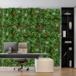 GloboStar® Artificial Garden JUNGLE FERN 20351 Τεχνητό Διακοσμητικό Πάνελ Φυλλωσιάς - Κάθετος Κήπος σύνθεση Ζούγκλα Φτέρης Μ100 x Π100 x Υ20cm - Image 7