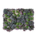 GloboStar® Artificial Garden ROSES STORY 20352 Τεχνητό Διακοσμητικό Πάνελ Λουλουδιών - Κάθετος Κήπος σύνθεση Μωβ & Ροζ Τριαντάφυλλα Μ40 x Π60 x Υ8cm - Image 4