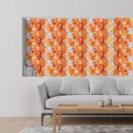 GloboStar® Artificial Garden ROSES STORY 20354 Τεχνητό Διακοσμητικό Πάνελ Λουλουδιών - Κάθετος Κήπος σύνθεση Πορτοκαλί & Ροζ Τριαντάφυλλα Μ40 x Π60 x Υ12cm - Image 5