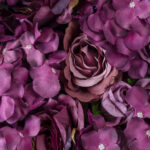 GloboStar® Artificial Garden ROSES STORY 20356 Τεχνητό Διακοσμητικό Πάνελ Λουλουδιών - Κάθετος Κήπος σύνθεση Φουξ & Βυσσινί Τριαντάφυλλα Μ40 x Π60 x Υ10cm - Image 5