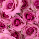 GloboStar® Artificial Garden ROSES STORY 20357 Τεχνητό Διακοσμητικό Πάνελ Λουλουδιών - Κάθετος Κήπος σύνθεση Βυσσινί Τριαντάφυλλα Μ40 x Π60 x Υ15cm - Image 5