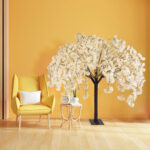 GloboStar® Artificial Garden SALMON CHERRY BLOSSOM TREE 20358 Τεχνητό Διακοσμητικό Δέντρο Σομόν Άνθος Κερασιάς Υ140cm - Image 7