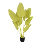 GloboStar® Artificial Garden YELLOW STRELITZIA 20367 Τεχνητό Διακοσμητικό Φυτό Κίτρινη Στερλίτσια Υ120cm