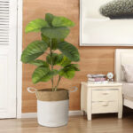 GloboStar® Artificial Garden FICUS RELIGIOSA TREE 20377 Τεχνητό Διακοσμητικό Φυτό Ιερή Συκή Υ100cm - Image 6