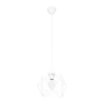 GloboStar® VORTEX 203-0001 Mοντέρνο Κρεμαστό Φωτιστικό Πλέγμα Μονόφωτο 1 x E27 IP20 Λευκό Μέταλλο - Μ23.5 x Π23.5 x Υ20cm - Image 3