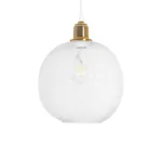 GloboStar® WIRE 203-0005 Μοντέρνο Κρεμαστό Φωτιστικό Πλέγμα Μονόφωτο 1 x E27 IP20 Λευκό Μέταλλο - Μ25 x Π25 x Υ30cm - Image 4