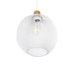 GloboStar® WIRE 203-0005 Μοντέρνο Κρεμαστό Φωτιστικό Πλέγμα Μονόφωτο 1 x E27 IP20 Λευκό Μέταλλο - Μ25 x Π25 x Υ30cm - Image 5
