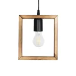 GloboStar® EDISON 203-0020 Vintage Κρεμαστό Φωτιστικό Ανάρτηση Μονόφωτο 1 x E27 IP20 Μπεζ Ξύλο - Μ19 x Π5 x Υ22cm - Image 7