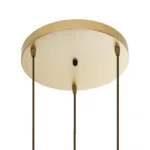 GloboStar® YASAM 203-0024 Vintage Κρεμαστό Φωτιστικό Πλέγμα Τρίφωτο 3 x E27 IP20 Μπεζ Ρατάν - Μ42 x Π42 x Υ54cm - Image 8