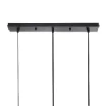 GloboStar® YASAM 203-0026 Vintage Κρεμαστό Φωτιστικό Ράγα Τρίφωτο 3 x E27 IP20 Μαύρο Ρατάν - Μ45 x Π18 x Υ30cm - Image 8