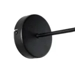 GloboStar® RALPH 203-0038 Vintage Επιτοίχιο Φωτιστικό Απλίκα Μονόφωτο 1 x E27 IP20 Μαύρο Μέταλλο με Μαύρο Ύφασμα - Μ22 x Π29 x Υ30cm - Image 6