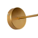 GloboStar® RALPH 203-0040 Vintage Επιτοίχιο Φωτιστικό Απλίκα Μονόφωτο 1 x E27 IP20 Χρυσό Μέταλλο με Μαύρο Ύφασμα - Μ22 x Π29 x Υ30cm - Image 6