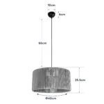 GloboStar® KYCLOS 203-0047 Boho Κρεμαστό Φωτιστικό Καπέλο Μονόφωτο 1 x E27 IP20 Καφέ Rattan - M40 x Π40 x Υ25.5cm - Image 10