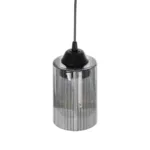 GloboStar® TORUS 203-0063 Μοντέρνο Κρεμαστό Φωτιστικό Καμπάνα Μονόφωτο 1 x E27 IP20 Μαύρο Πλαστικό - Μ10.5 x Π10.5 x Υ18.5cm - Image 6