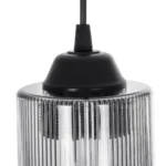 GloboStar® TORUS 203-0063 Μοντέρνο Κρεμαστό Φωτιστικό Καμπάνα Μονόφωτο 1 x E27 IP20 Μαύρο Πλαστικό - Μ10.5 x Π10.5 x Υ18.5cm - Image 8