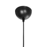 GloboStar® TORUS 203-0063 Μοντέρνο Κρεμαστό Φωτιστικό Καμπάνα Μονόφωτο 1 x E27 IP20 Μαύρο Πλαστικό - Μ10.5 x Π10.5 x Υ18.5cm - Image 9