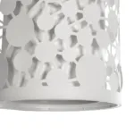 GloboStar® PETAL 203-0065 Μοντέρνο Κρεμαστό Φωτιστικό Καπέλο Μονόφωτο 1 x E27 IP20 Λευκό Πλαστικό - Μ23.5 x Π23.5 x Υ76cm - Image 8