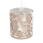 GloboStar® PETAL 203-0066 Μοντέρνο Κρεμαστό Φωτιστικό Καπέλο Μονόφωτο 1 x E27 IP20 Ροζ Πλαστικό - Μ23.5 x Π23.5 x Υ76cm - Image 6
