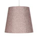 GloboStar® CONEY 203-0072 Μοντέρνο Κρεμαστό Φωτιστικό Καπέλο Μονόφωτο 1 x E27 IP20 Ροζ Ύφασμα - Μ26 x Π26 x Υ25cm - Image 4