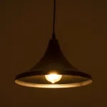 GloboStar® BELFRY 203-0078 Μοντέρνο Κρεμαστό Φωτιστικό Καμπάνα Μονόφωτο 1 x E27 IP20 Μαύρο Πλαστικό - Μ29.5 x Π29.5 x Υ21cm - Image 2