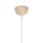 GloboStar® FERRO 203-0086 Μοντέρνο Κρεμαστό Φωτιστικό Καμπάνα Μονόφωτο 1 x E27 IP20 Μπεζ Πλαστικό - Μ30 x Π30 x Υ15cm - Image 9