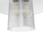 GloboStar® PROMO 203-0088 Μοντέρνο Κρεμαστό Φωτιστικό Καμπάνα Μονόφωτο 1 x E27 IP20 Λευκό Πλαστικό - Μ25.5 x Π25.5 x Υ20cm - Image 7