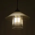 GloboStar® PROMO 203-0089 Μοντέρνο Κρεμαστό Φωτιστικό Καμπάνα Μονόφωτο 1 x E27 IP20 Μαύρο Πλαστικό - Μ25.5 x Π25.5 x Υ20cm - Image 2