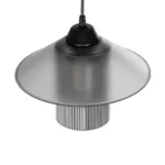 GloboStar® PROMO 203-0089 Μοντέρνο Κρεμαστό Φωτιστικό Καμπάνα Μονόφωτο 1 x E27 IP20 Μαύρο Πλαστικό - Μ25.5 x Π25.5 x Υ20cm - Image 6