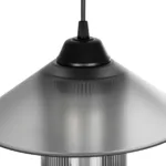 GloboStar® PROMO 203-0089 Μοντέρνο Κρεμαστό Φωτιστικό Καμπάνα Μονόφωτο 1 x E27 IP20 Μαύρο Πλαστικό - Μ25.5 x Π25.5 x Υ20cm - Image 8