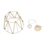 GloboStar® JUTE 203-0092 Μοντέρνο Κρεμαστό Φωτιστικό Σχοινί Μονόφωτο 1 x E27 IP20 Μπεζ Μεταλλό με Μπεζ Σχοινί - Μ30 x Π30 x Υ23cm - Image 10