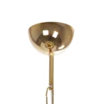 GloboStar® GLAMOROUS 203-0093 Κλασικό Κρεμαστό Φωτιστικό Κρύσταλλα Μονόφωτο 1 x E27 IP20 Χρυσό Μέταλλο με Διάφανο Κρύσταλλο - Μ19 x Π19 x Υ16.5cm - Image 8