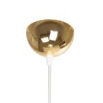 GloboStar® MARBLE 203-0098 Μοντέρνο Κρεμαστό Φωτιστικό Καμπάνα Μονόφωτο 1 x E27 IP20 Λεύκο & Χρυσό Πλαστικό - Μ30 x Π30 x Υ20cm - Image 8
