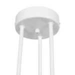 GloboStar® SPIDI 203-0113 Μοντέρνο Φωτιστικό Οροφής Πλέγμα Πολύφωτο 6 x E27 IP20 Λευκό Μέταλλο - Μ61 x Π61 x Υ37cm - Image 7