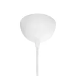 GloboStar® ALINA 203-0131 Μοντέρνο Κρεμαστό Φωτιστικό Καπέλο Μονόφωτο 1 x E27 IP20 Μαύρο & Λευκό Ύφασμα - Μ30 x Π30 x Υ93cm - Image 9