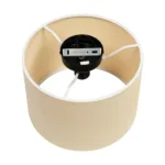 GloboStar® CILIO 203-0149 Μοντέρνο Φωτιστικό Οροφής Καπέλο Μονόφωτο 1 x E27 IP20 Λευκό Ύφασμα - Μ30 x Π30 x Υ21cm - Image 6